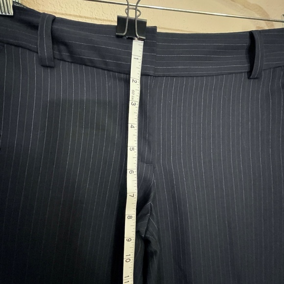 J. Crew Women's Size 4 Navy Pinstripe Favorite Fit Trousers Dress Pants - Picture 5 of 11